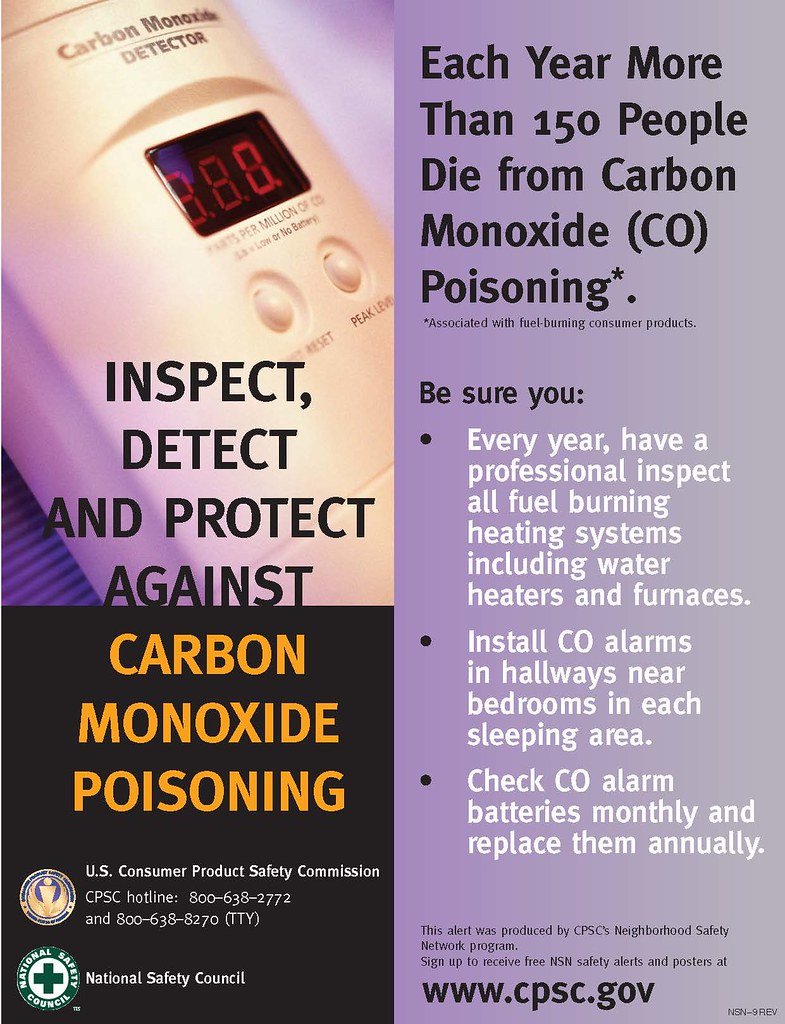 Inspect, Detect and Protect Against Carbon Monoxide Poisoning