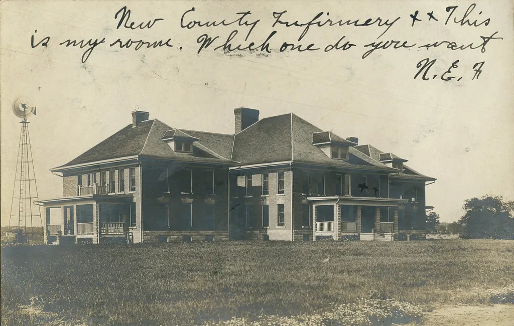 Porter County Infirmary, 1907 - Valparaiso, Indiana