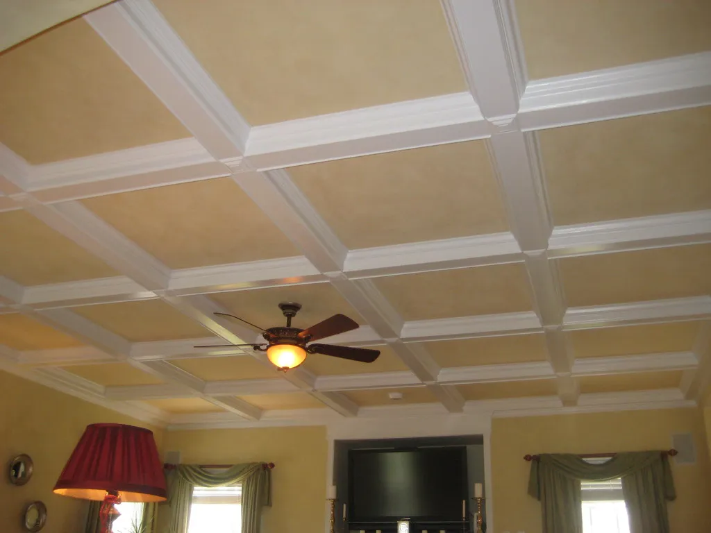 coffered ceiling painting