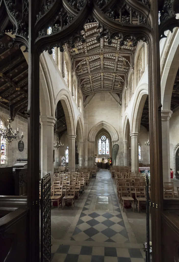 Brant Broughton, St Helen's church interior.