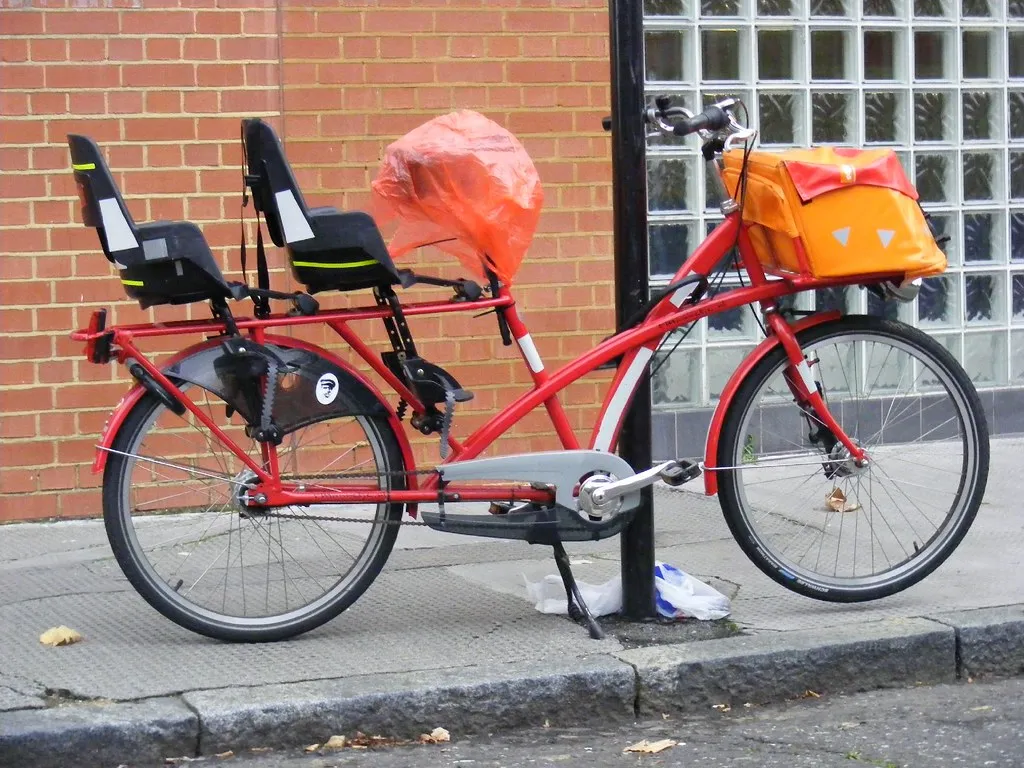Bicycle made for three, London EC1  Oct 2009