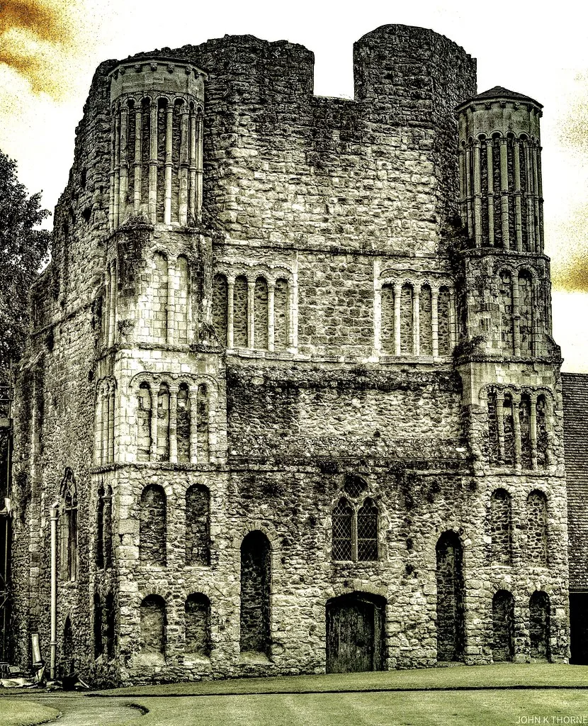 St Mary's Abbey: a Benedictine abbey north and east of Water Lane. West Malling Kent