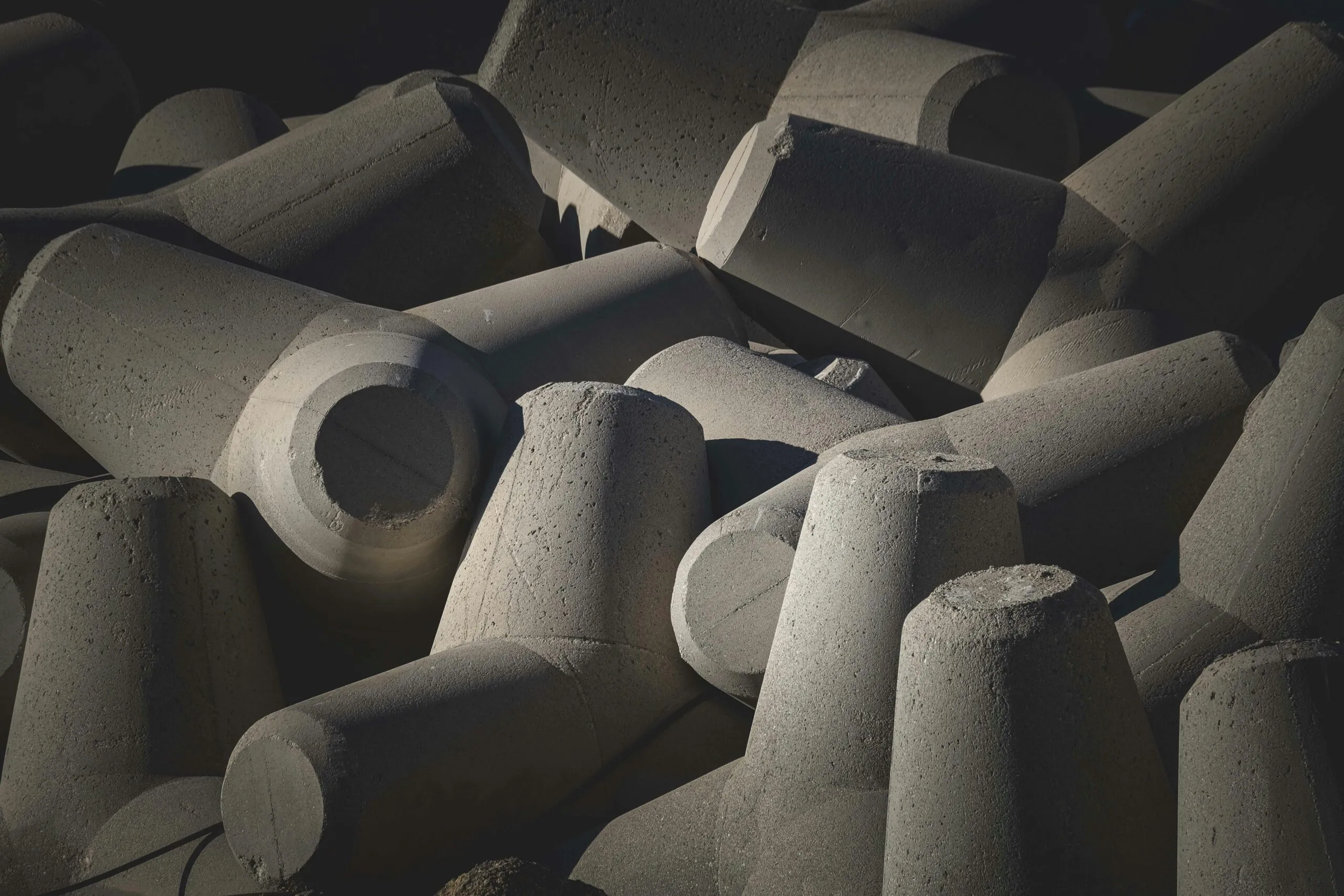 A bunch of rolls of toilet paper stacked on top of each other
