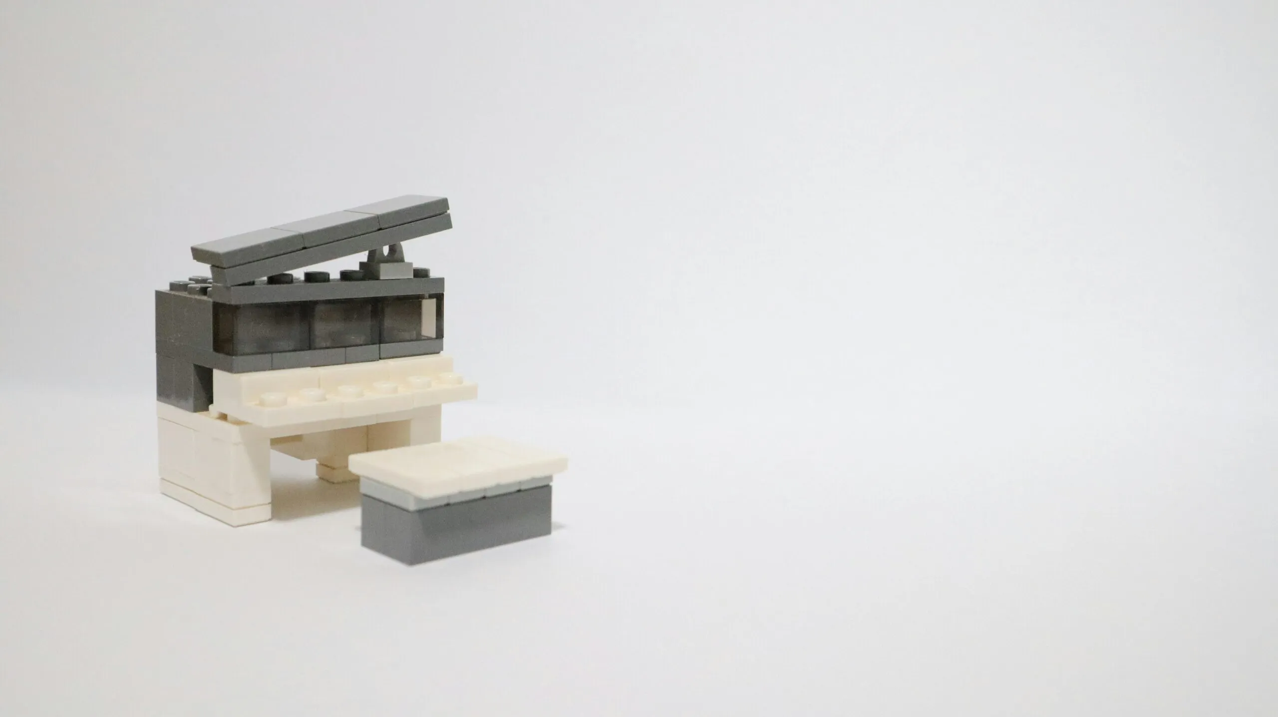 a lego model of a building with a roof