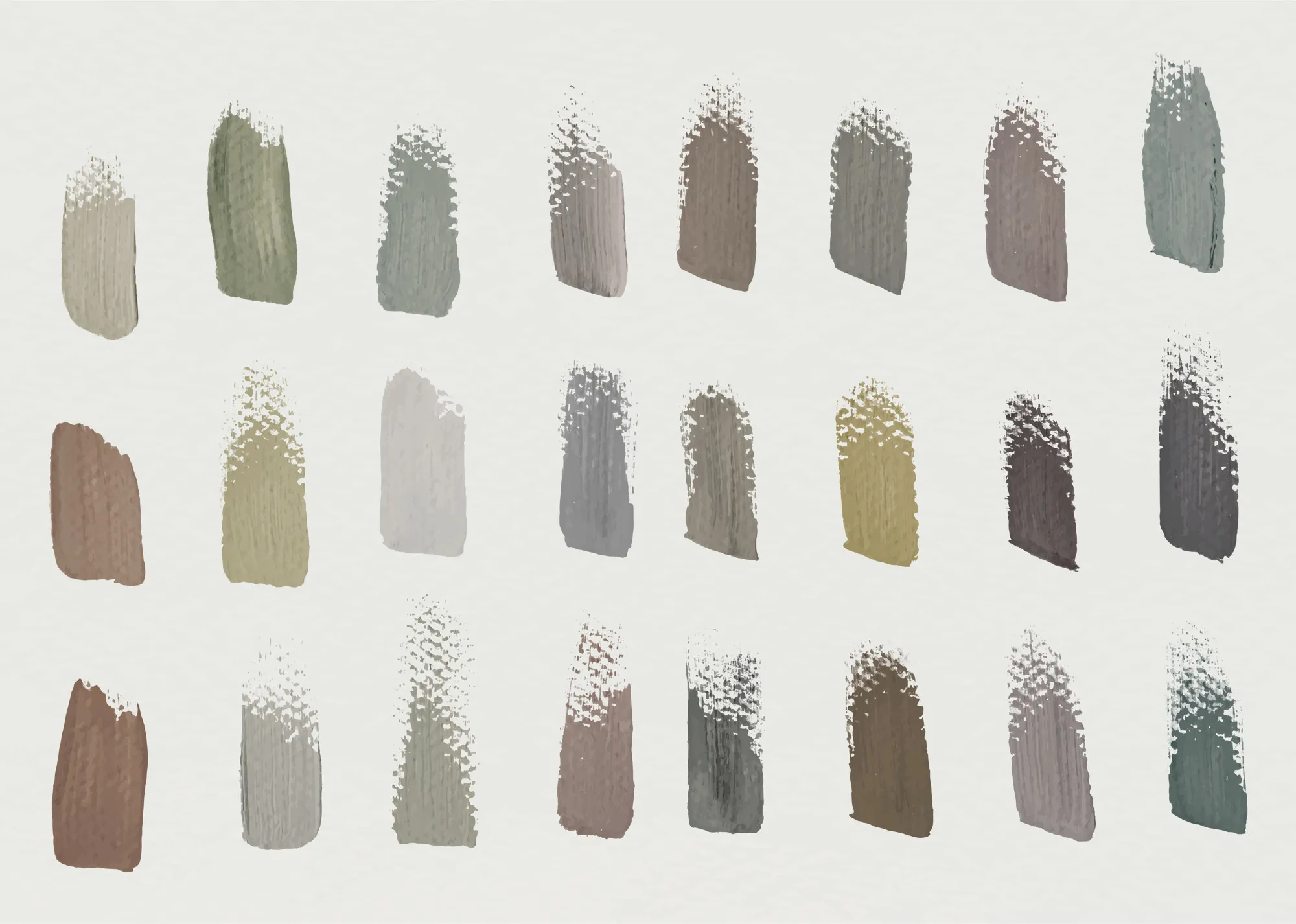 Brush stroke samples