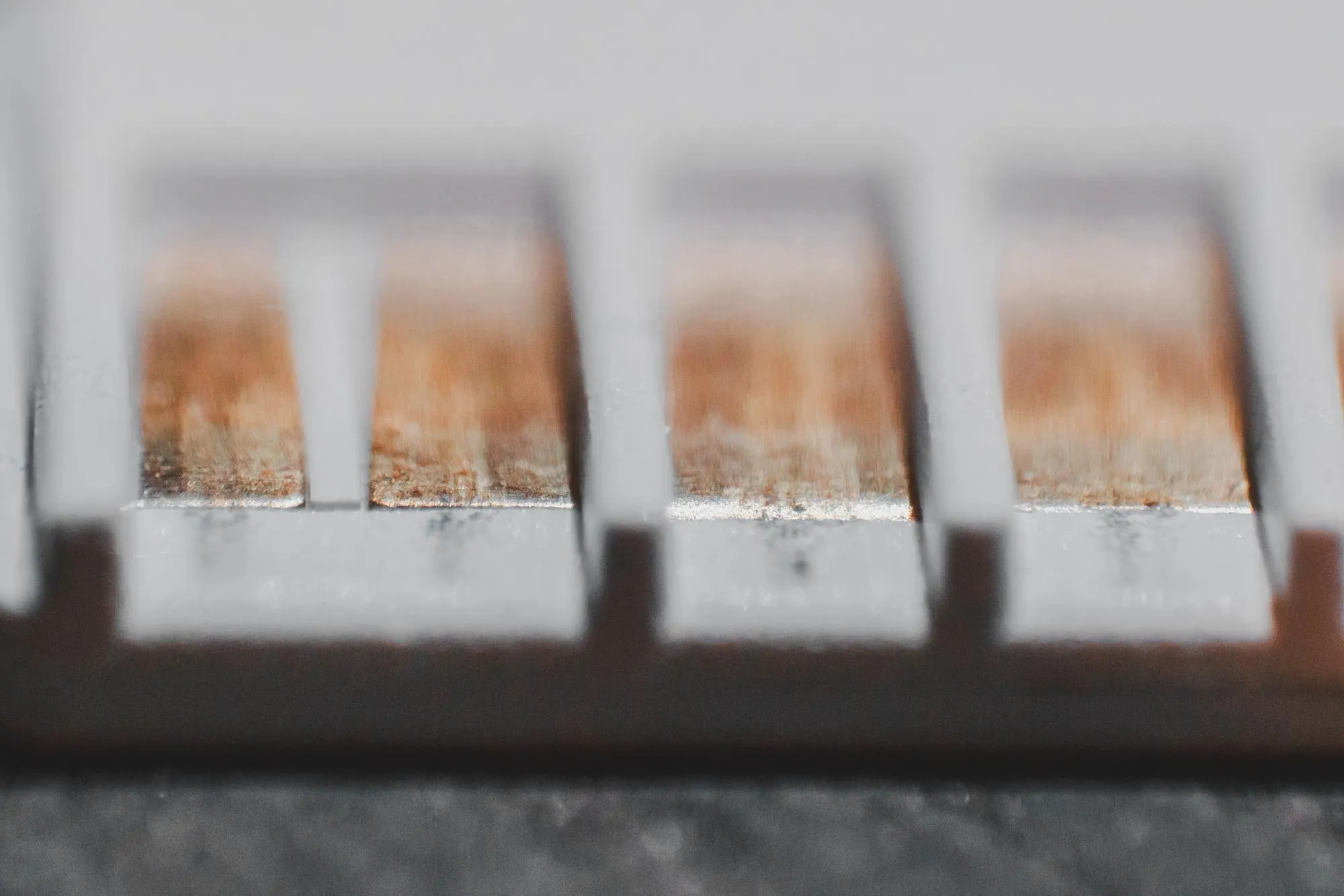 Close-up of computer keyboard on table