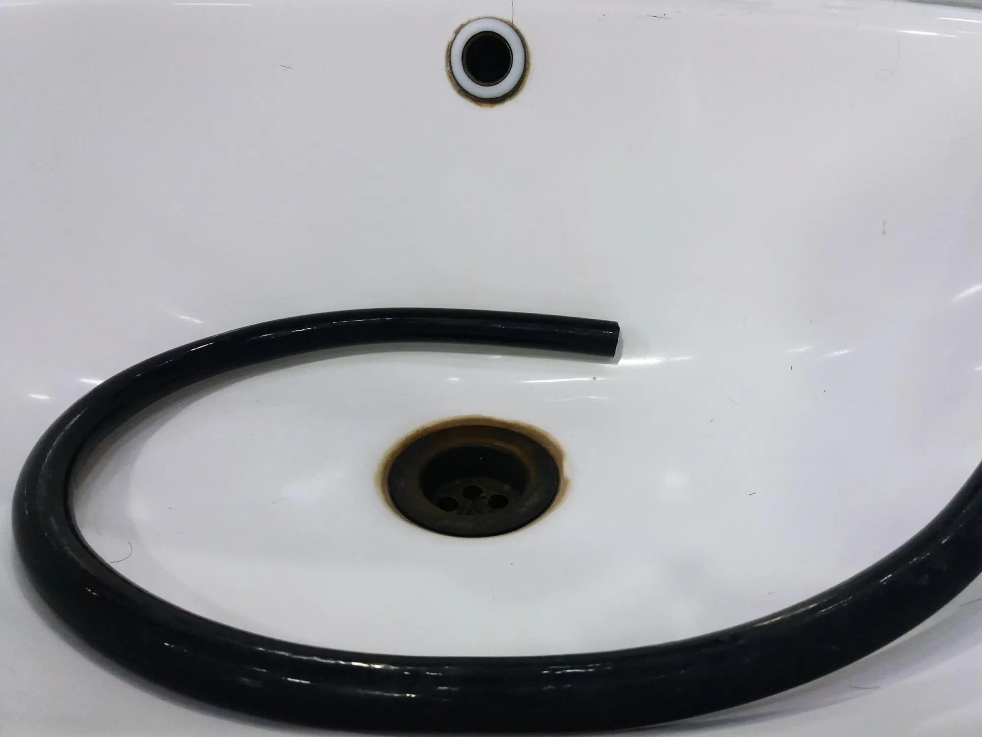 Close-up of pipe in sink