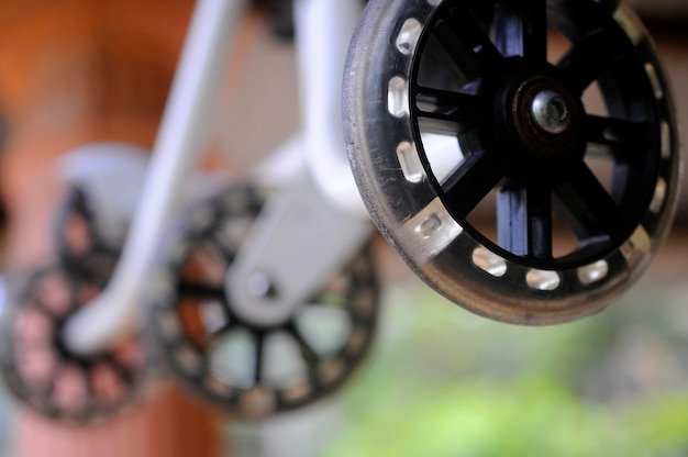 Close-up of wheel
