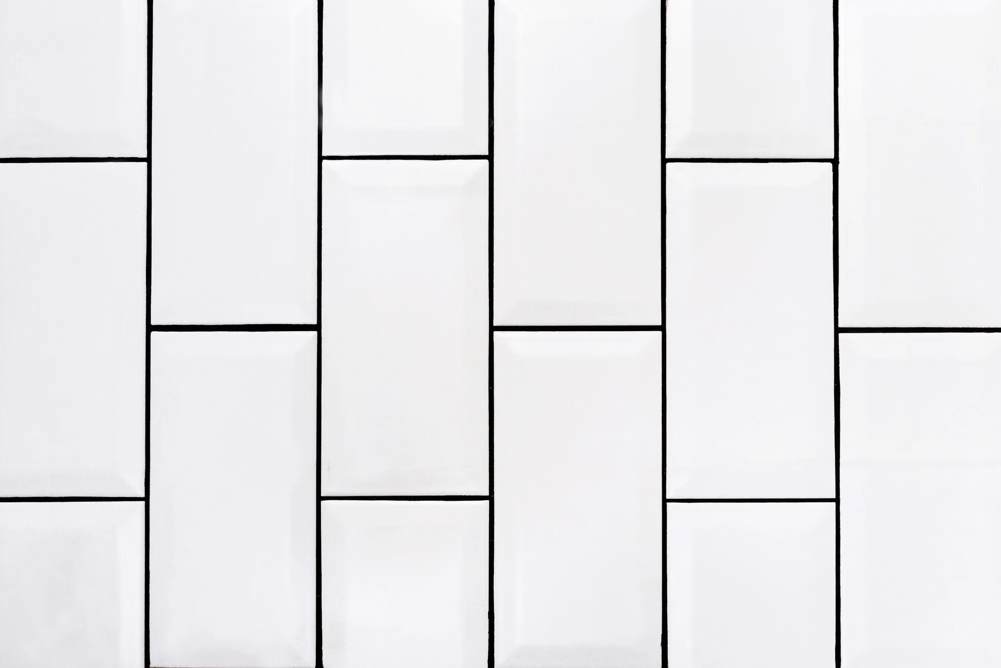 common vintage white ceramic tiles background vertical photo