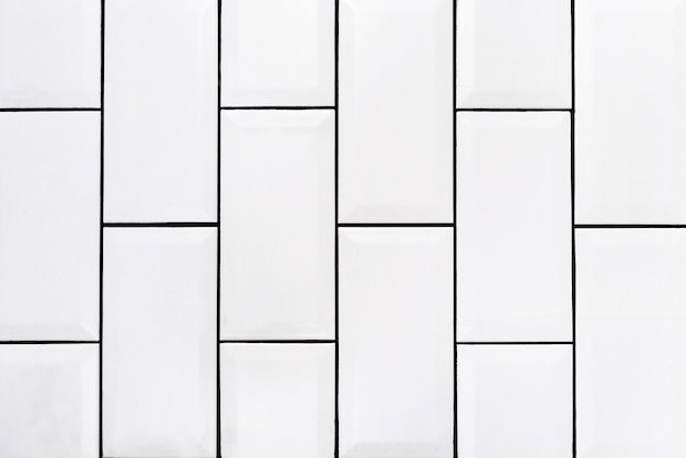 common vintage white ceramic tiles background vertical photo