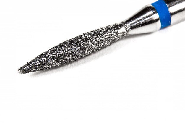 Cutter for manicure and pedicure on white background Medical tools top view