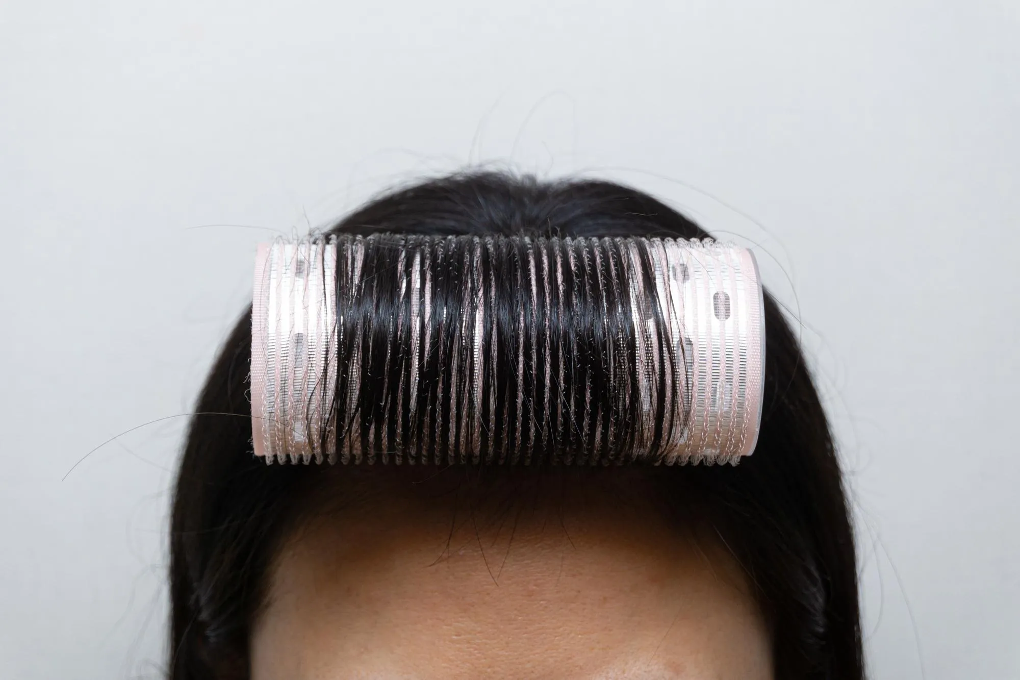 hair rolls for beauty products on a white background