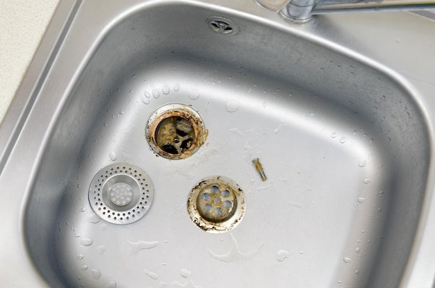 High angle view of faucet in bathroom at home