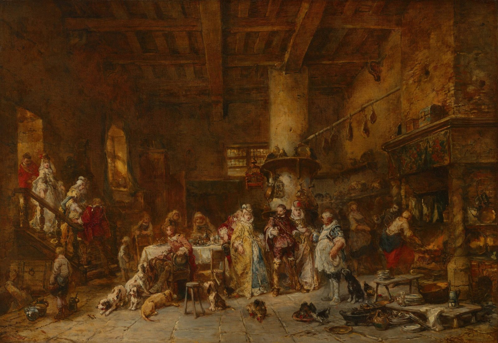 Country Tavern, Feasting 1875 Eugène Isabey Associated Names Eugène Isabey Painter, French, 1803 - 1886 https://www.nga.gov/artworks/195131-country-tavern-feasting