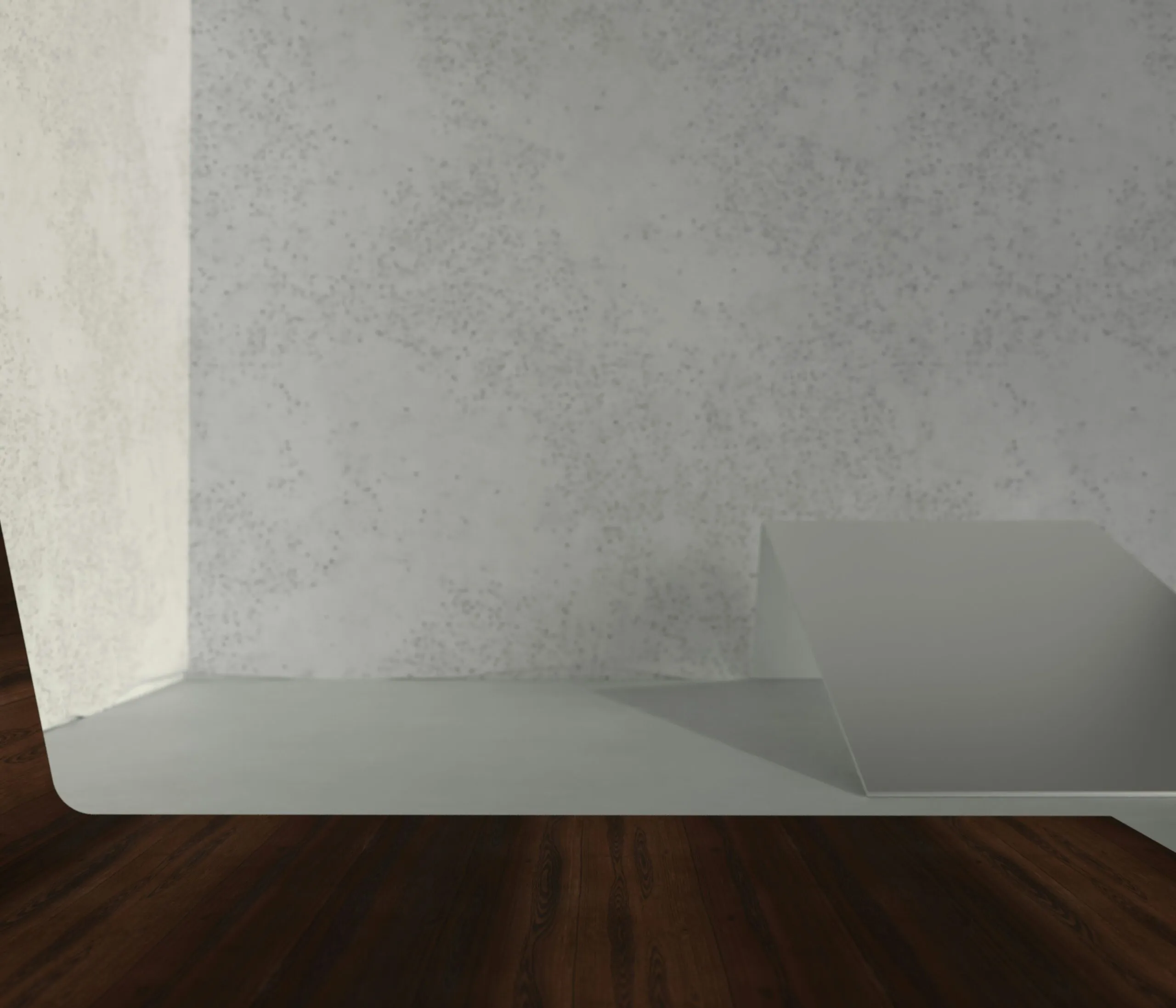 a white couch in a room