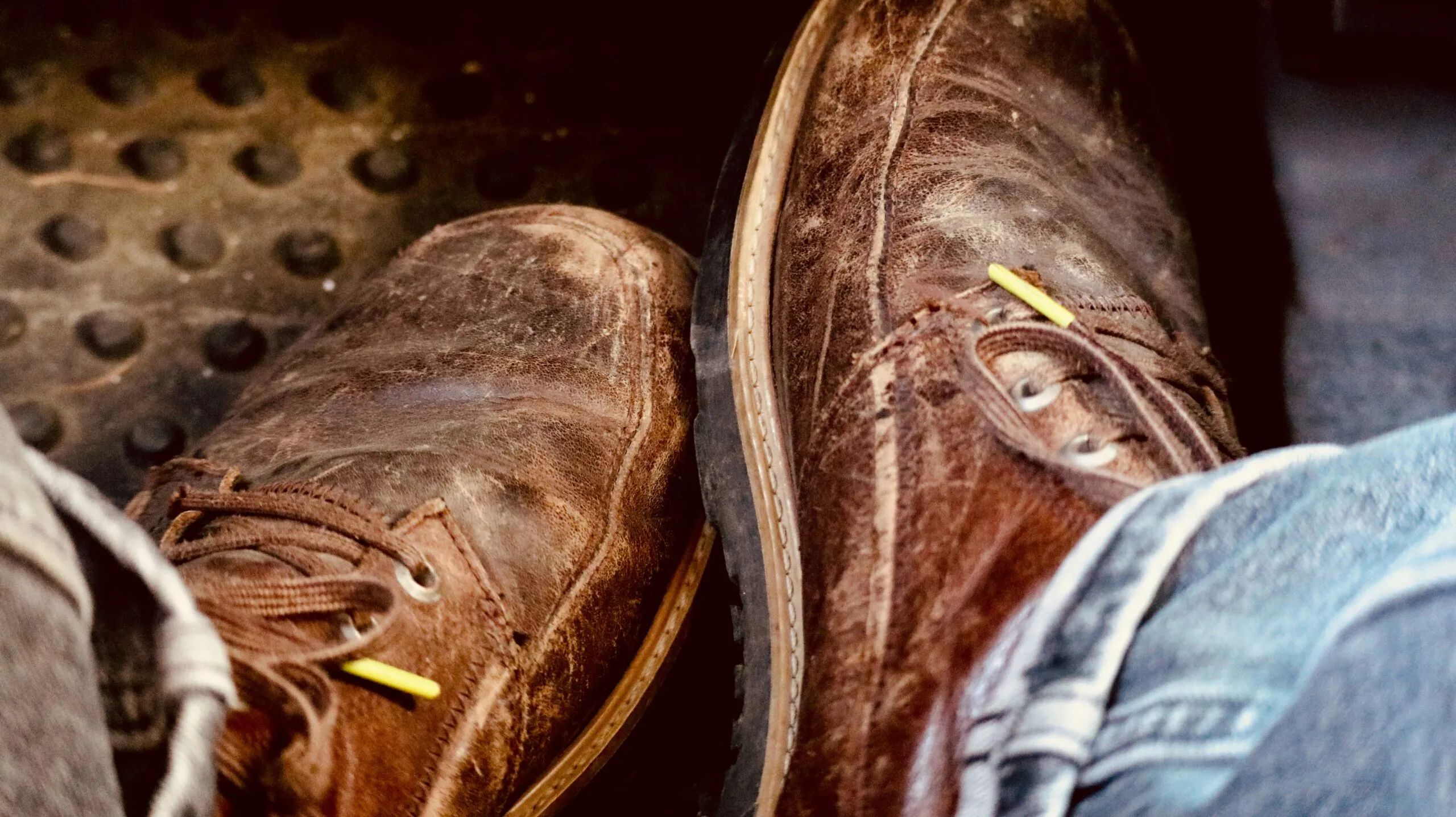 brown leather lace up shoes