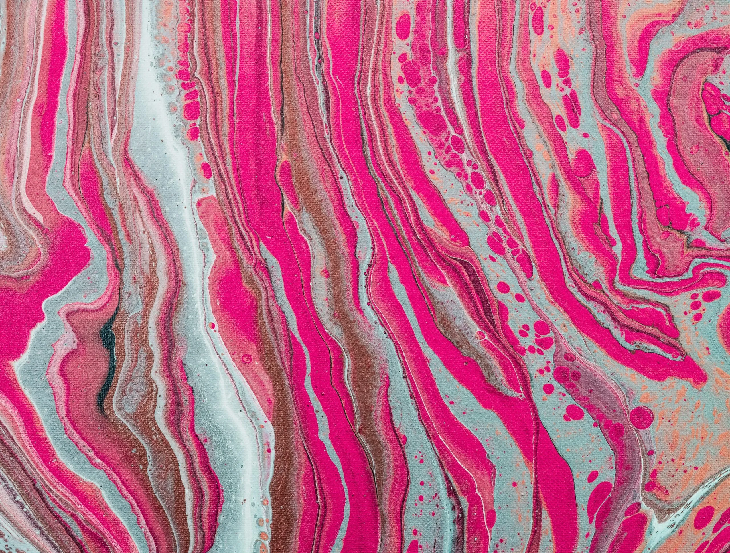 pink and white abstract painting