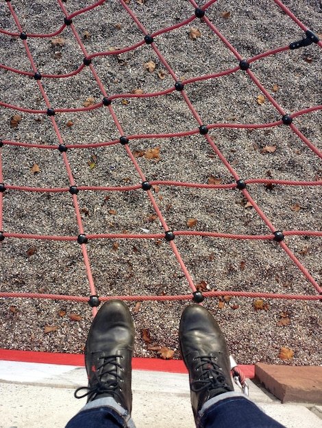 Low section of man playground