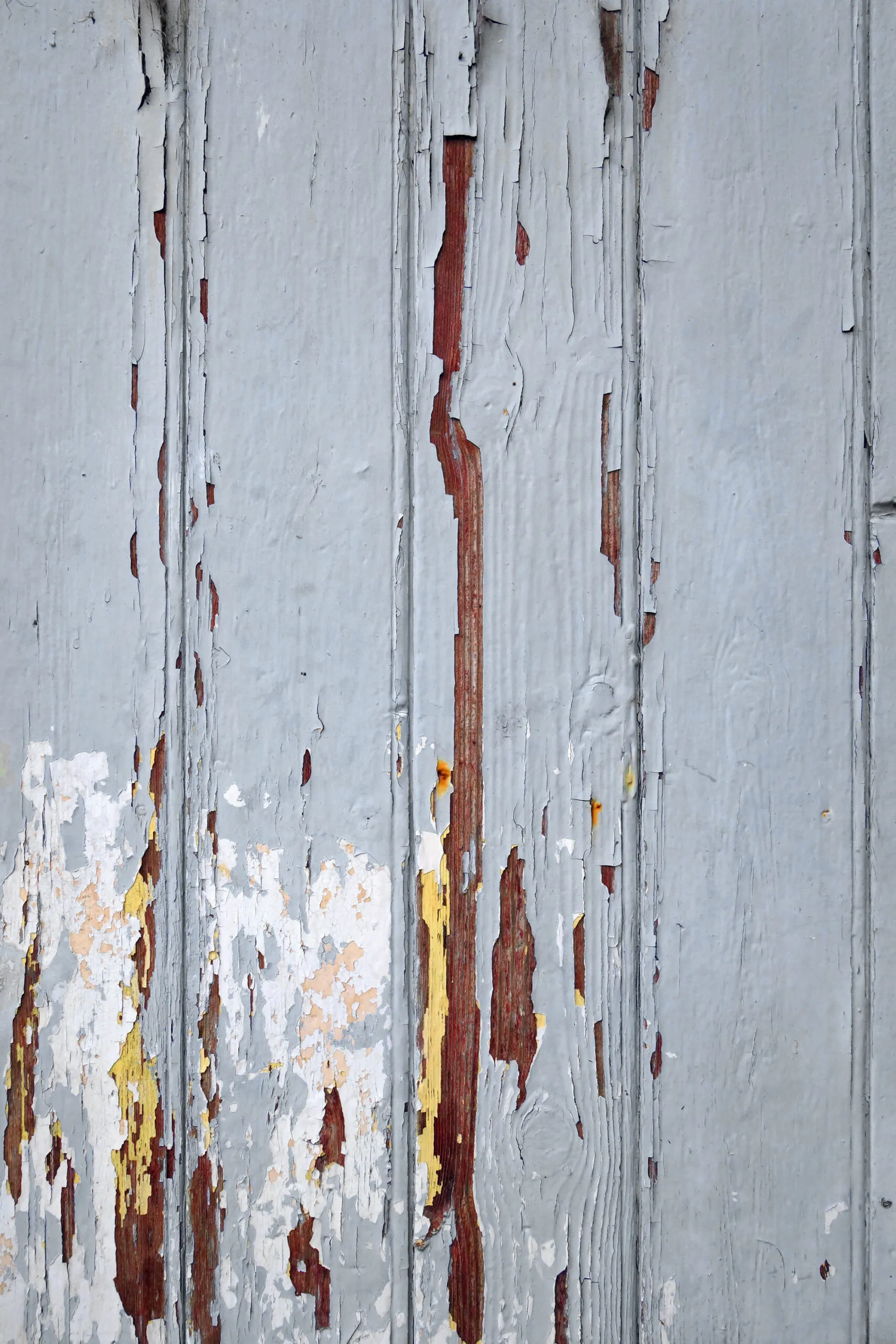 Old wood board painted grey background