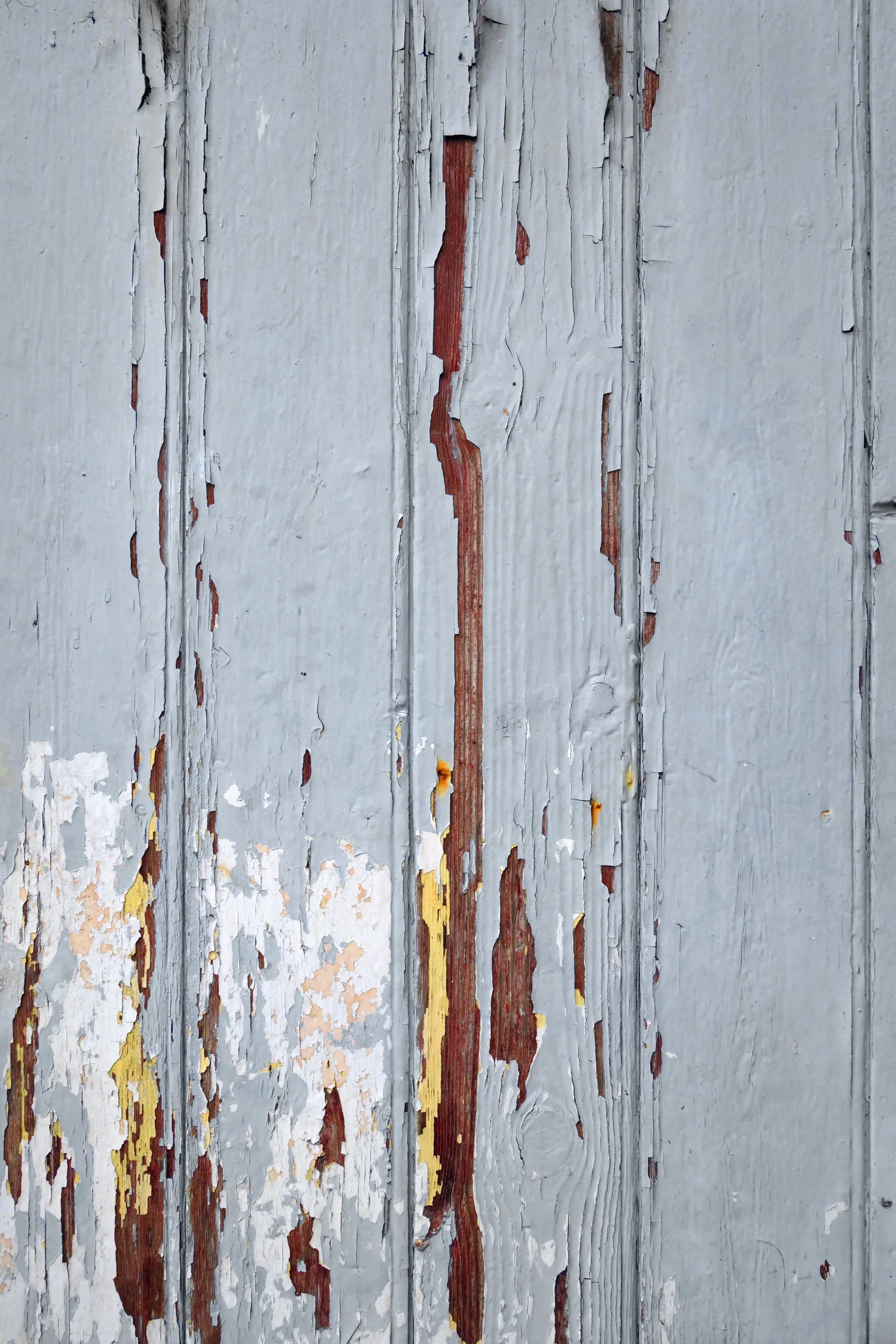 Old wood board painted grey background