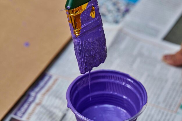 Painting of a brush