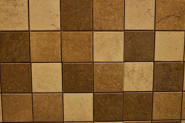 Small mosaic tile close up Hardware store