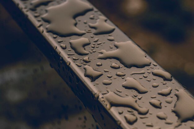 Wet metal background