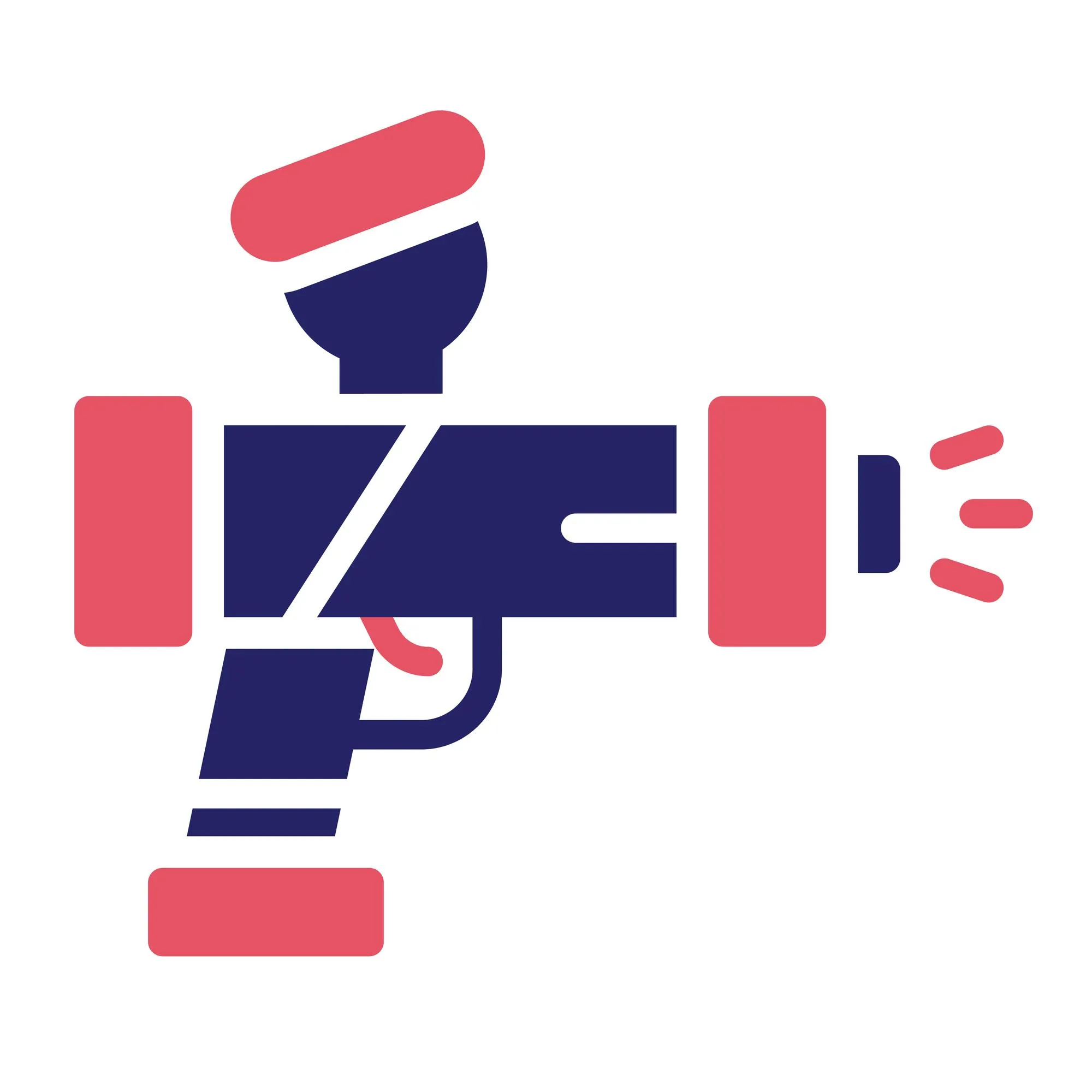 Airbrush vector icon illustration of Industrial Process iconset