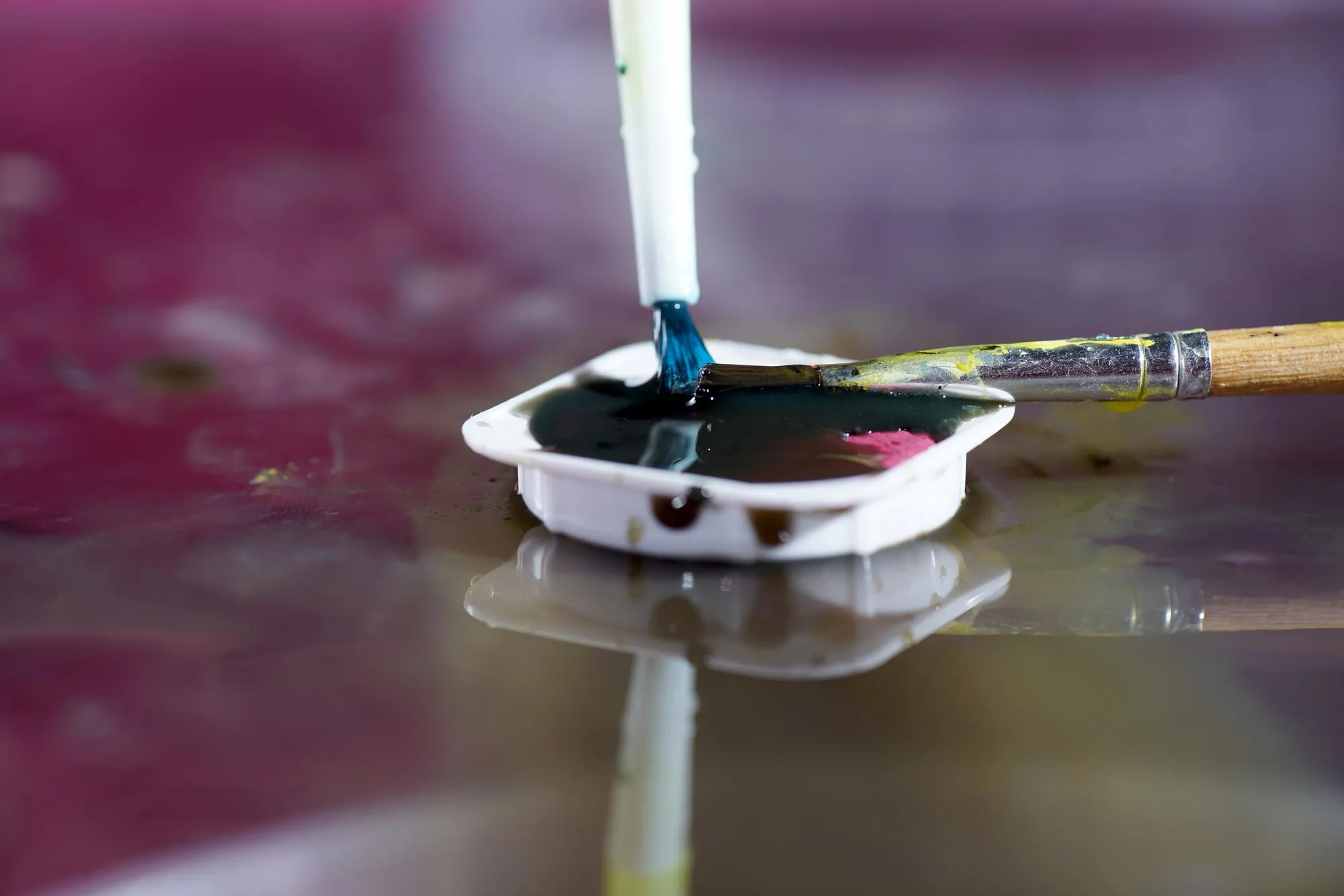 Close-up of drink pouring water