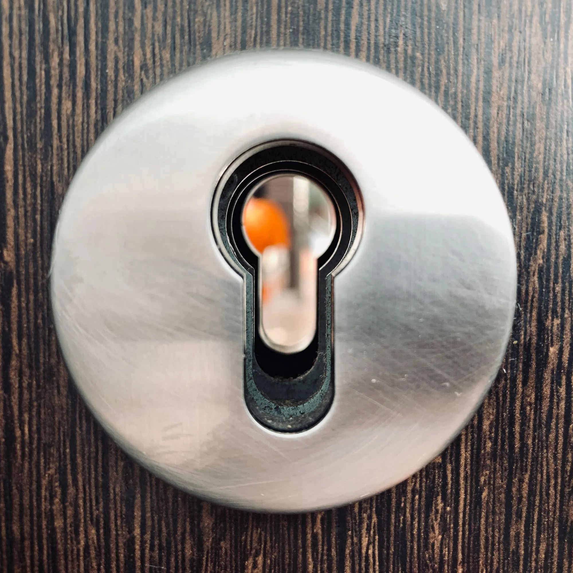 Close-up of keyhole