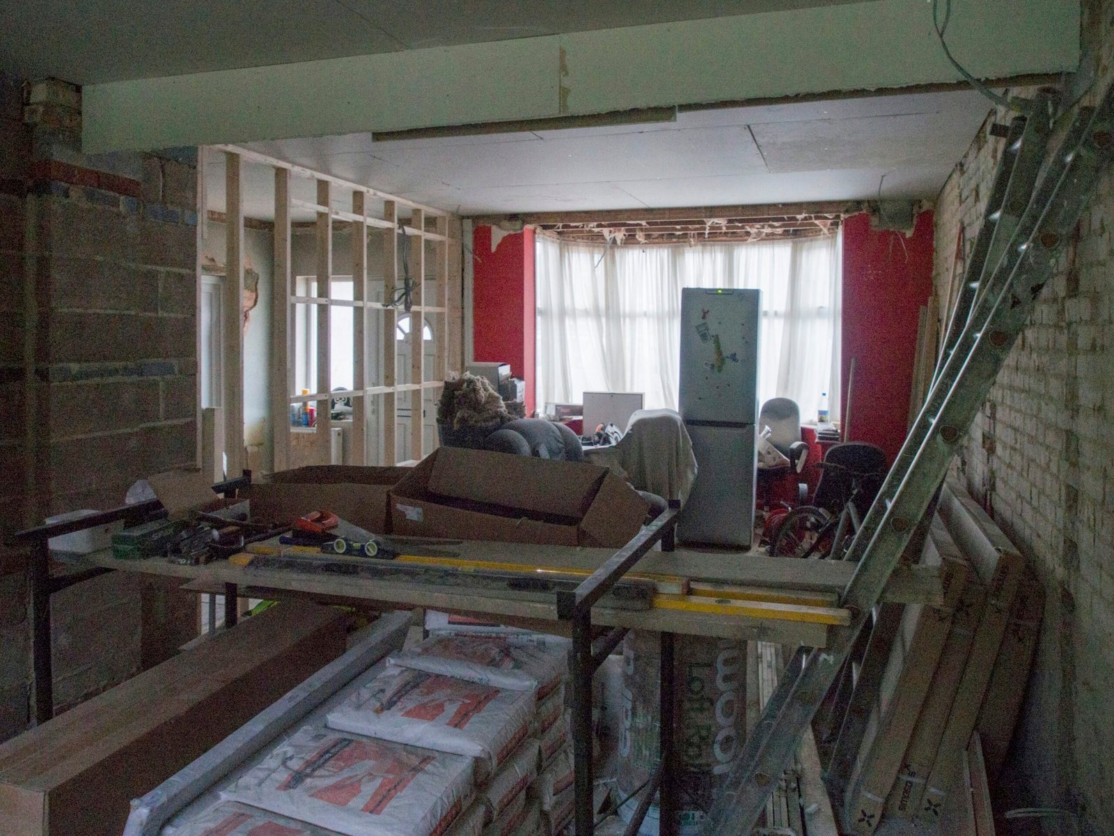 a room that has a bunch of boxes on the floor