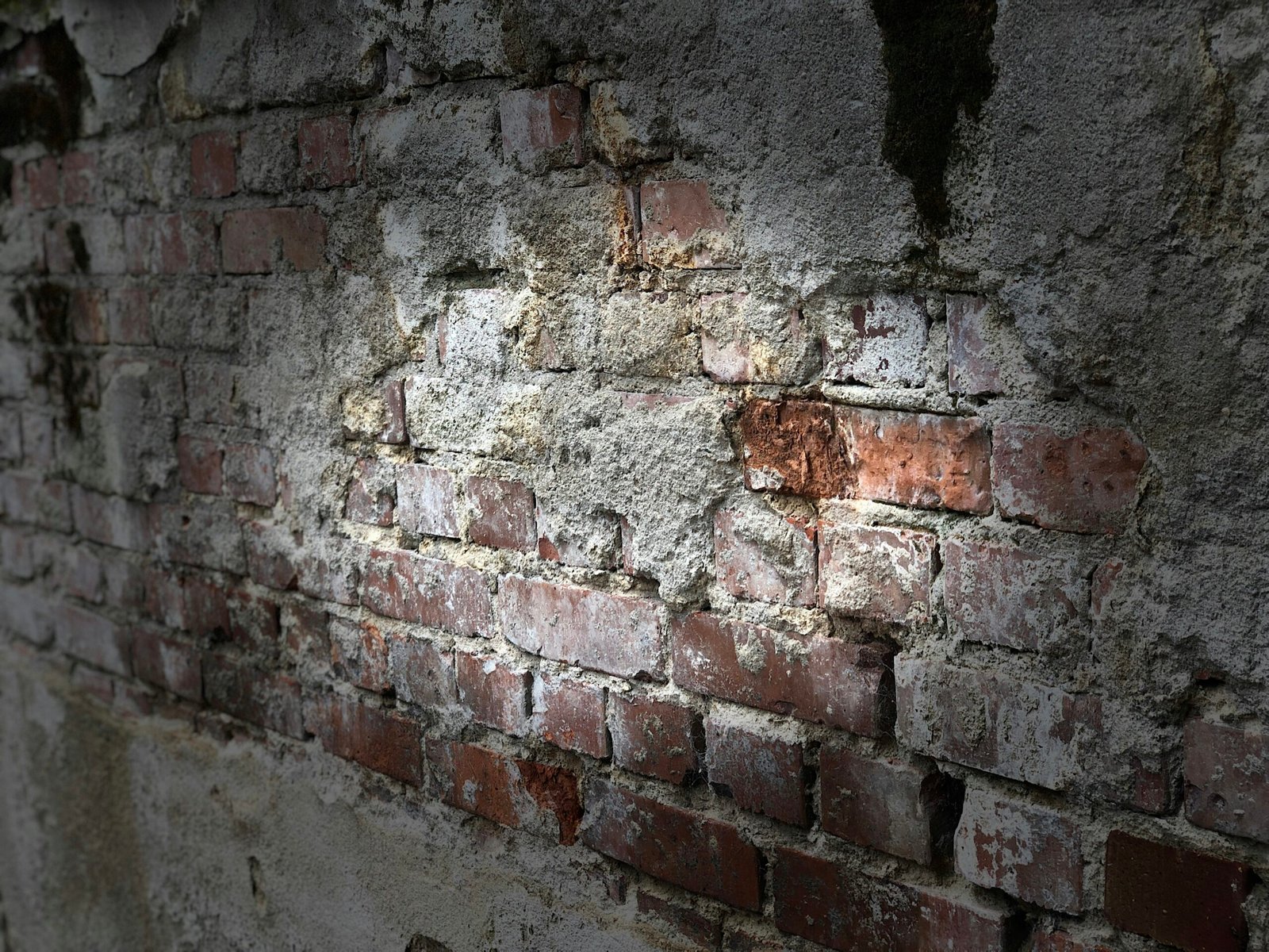a brick wall that has been made into a wall
