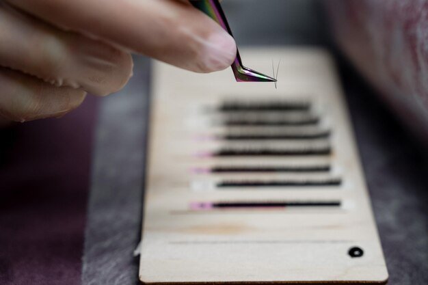 Midsection of person working on table