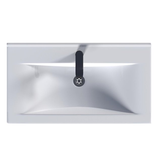 Washbasin isolated on white background sink 3D illustration cg render