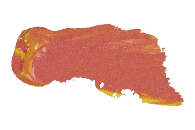 a yellow and orange colored object with a yellow stripe