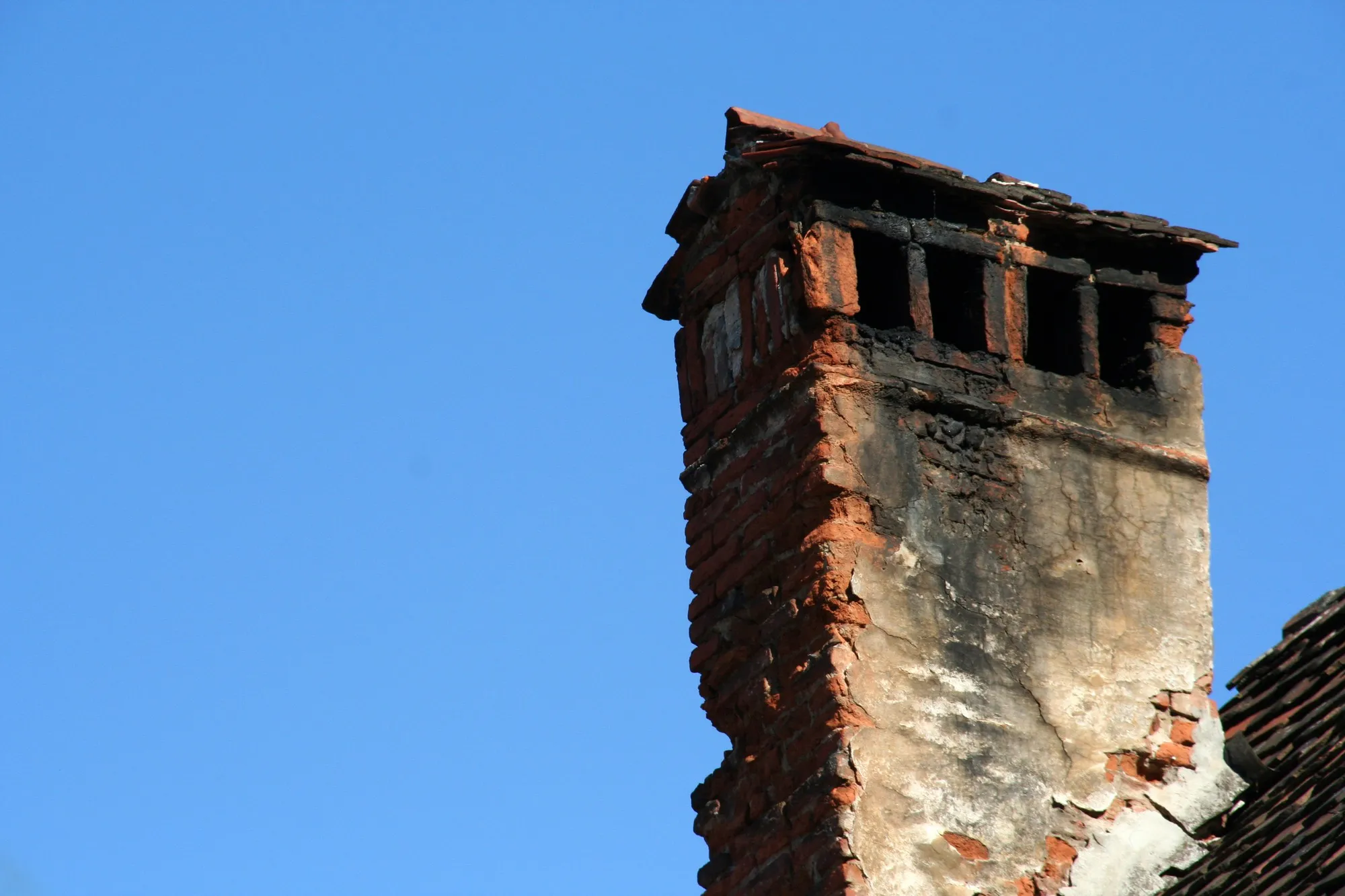 Chimney on the rooftop