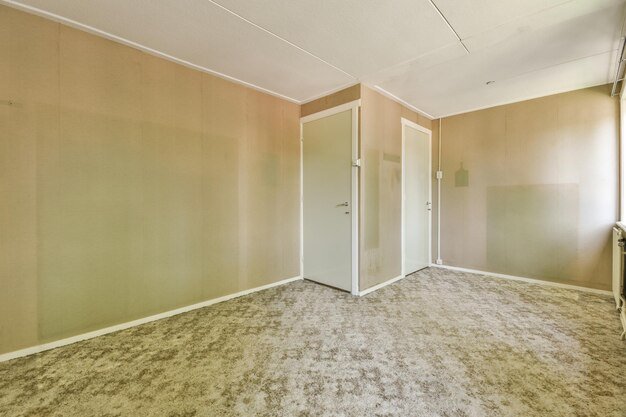 Empty room with window and radiator
