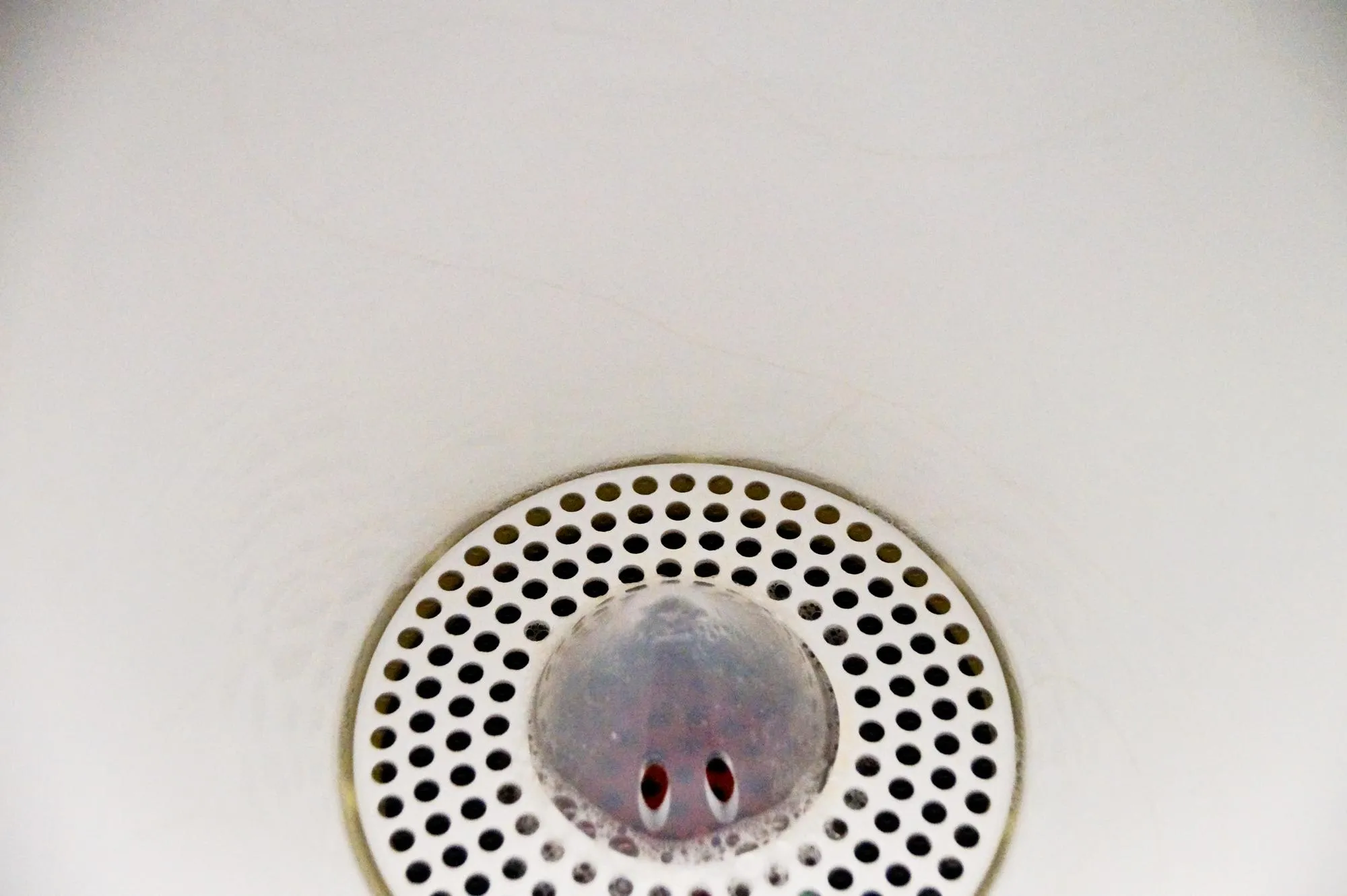 High angle view of sink in kitchen