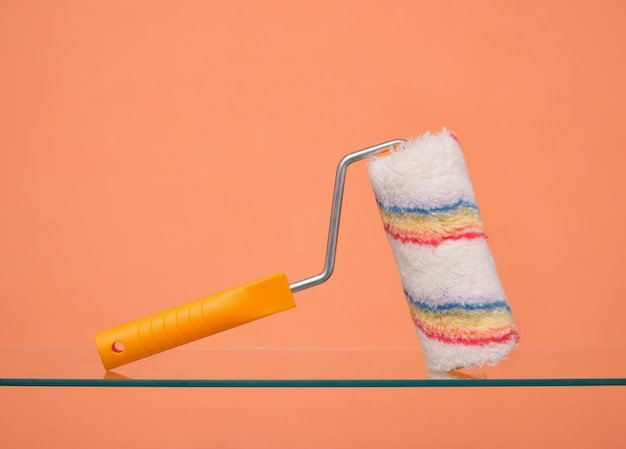 Bright paint roller Office renovation