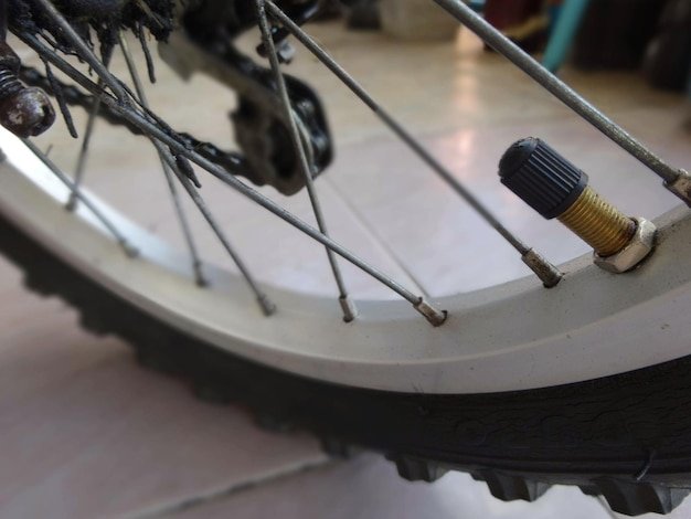 High angle view of chain in boat