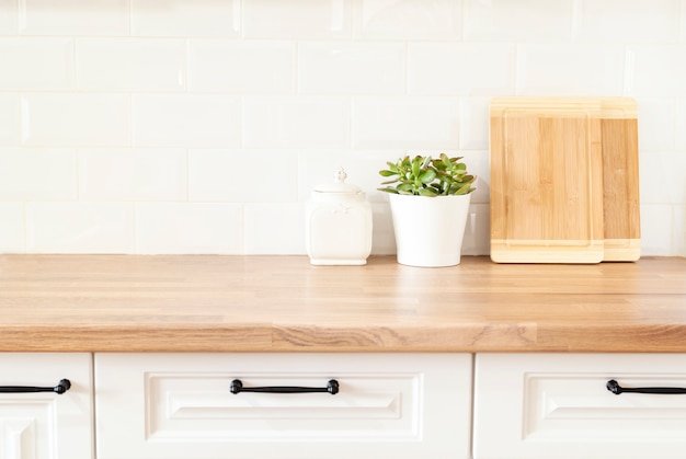 Bright And Clean Kitchen With White Cabinets