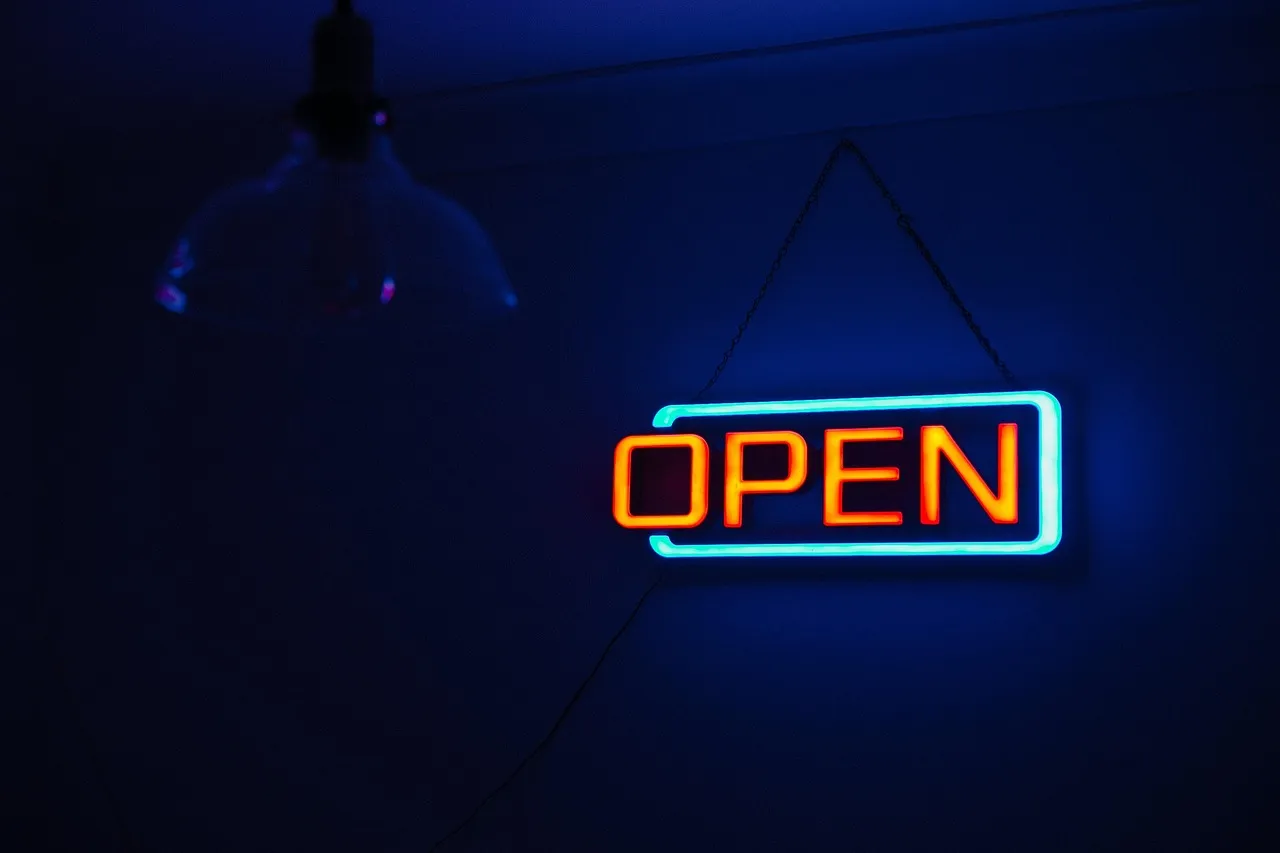 open sign, neon lights, illuminated, signage, dark, light, neon, neon sign, open, sign, open sign, neon, neon, neon, neon, open, open, open, open, open