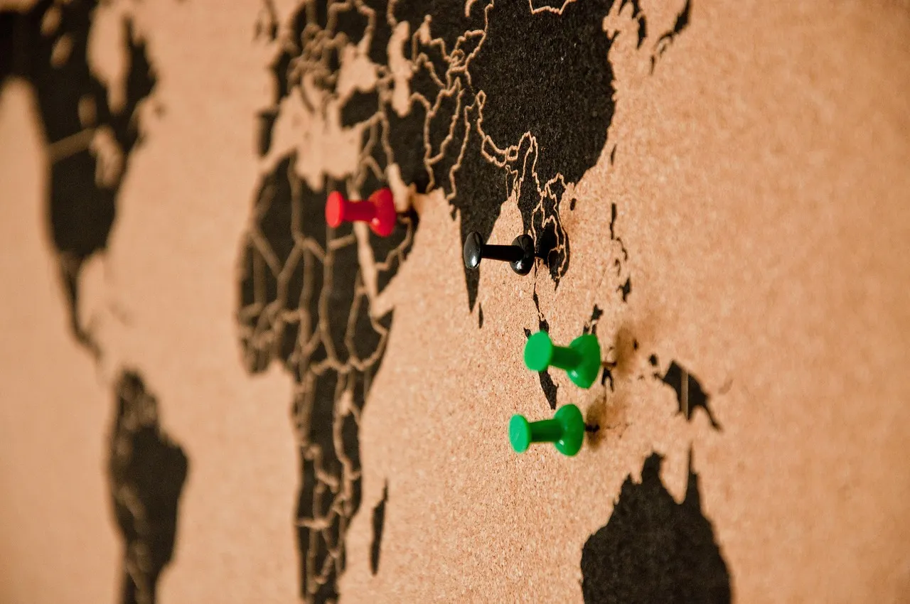 bulletin board, pin board, map of the world, wall panel, pins, cork wall, pin, world travel, asia, bulletin board, bulletin board, bulletin board, bulletin board, bulletin board, pin board, cork wall