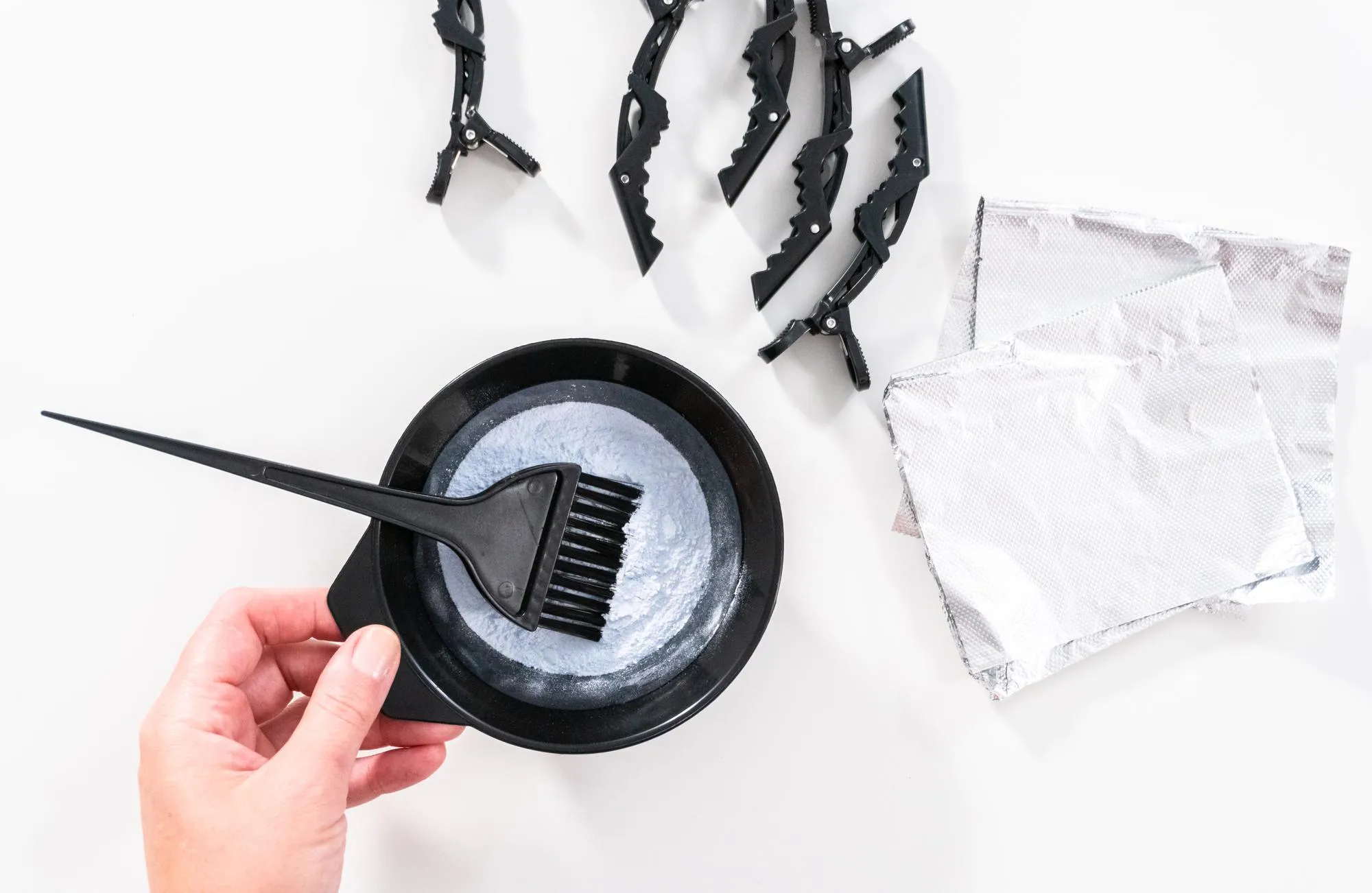 Hair dye color set